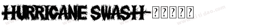 Hurricane Swash字体转换